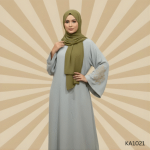 Velora embroidery abaya--Baggy style