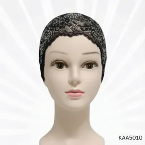 Stone Net Tie-Back Hijab Cap | Elegant Breathable Under Scarf Cap