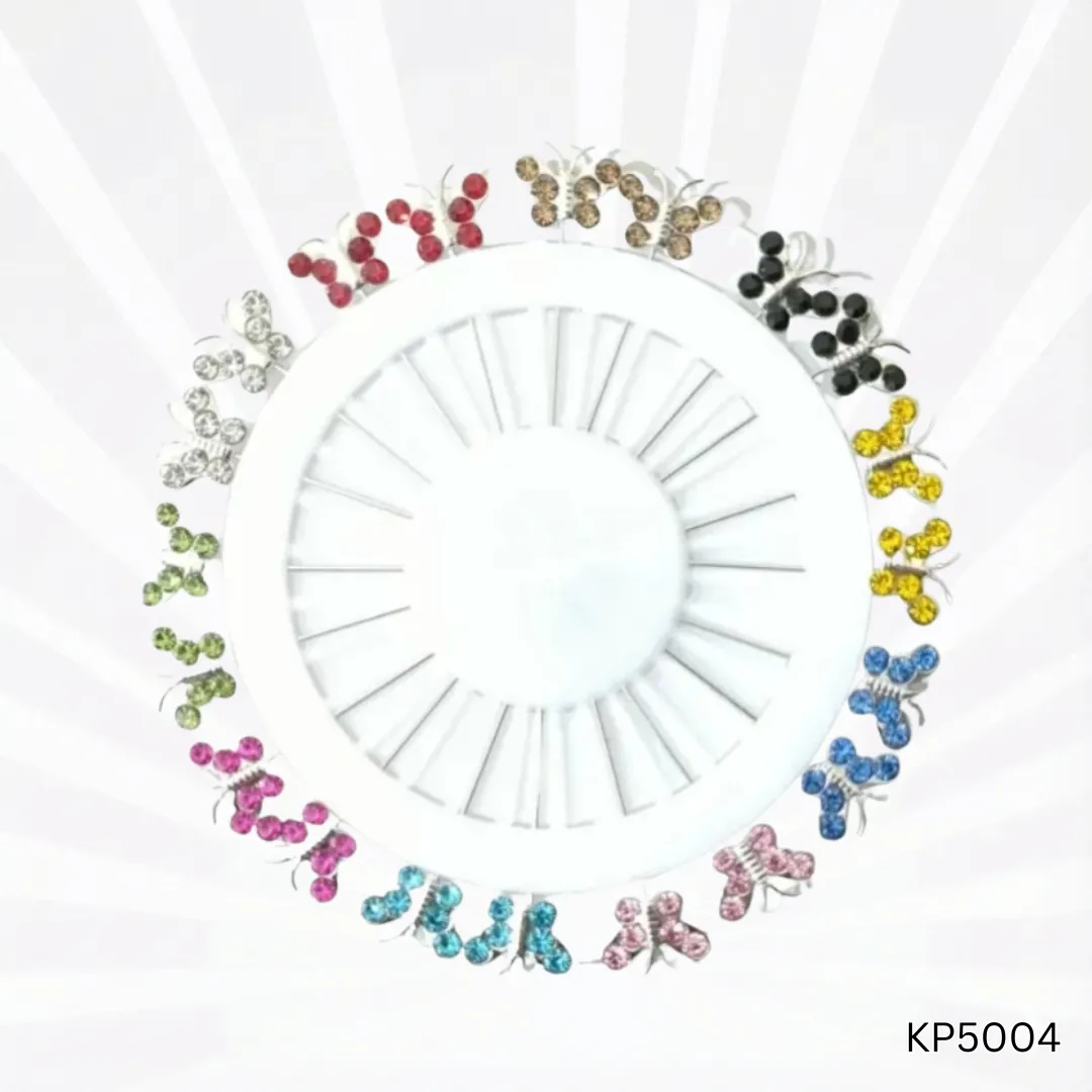 Butterfly Design Hijab Pins | Elegant Multi-Color Stylish Pins