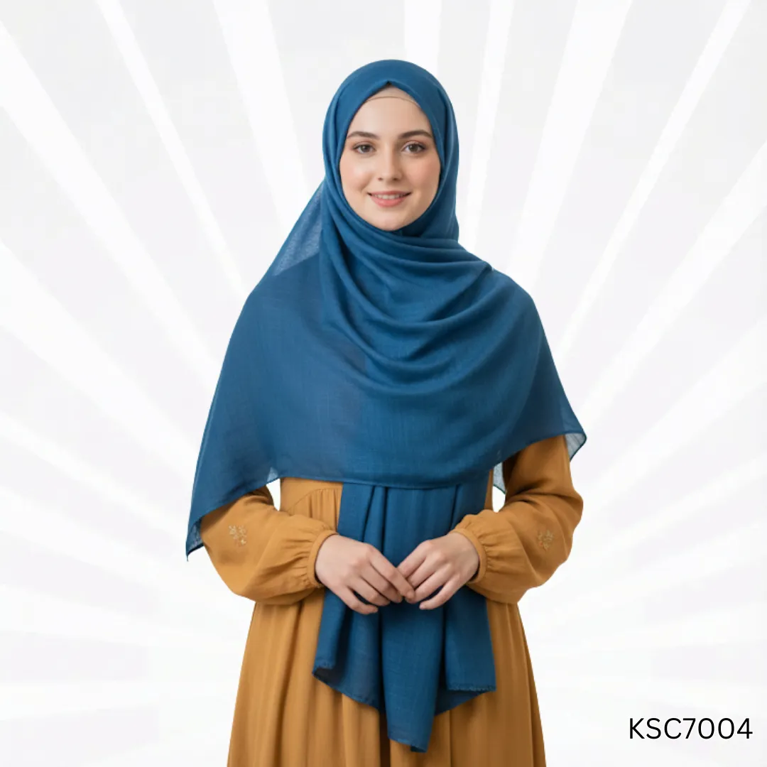 Noor Plain Turkish Lawn Stoler | Lightweight Breathable Scarf